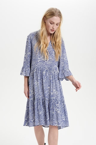 SAINT TROPEZ - Vestido 'Eda' en azul: frente