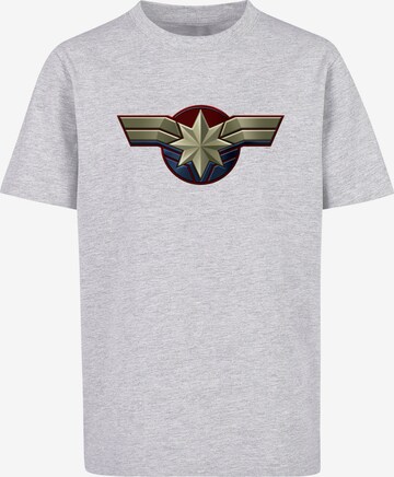 Maglietta 'Captain Marvel' di ABSOLUTE CULT in grigio: frontale