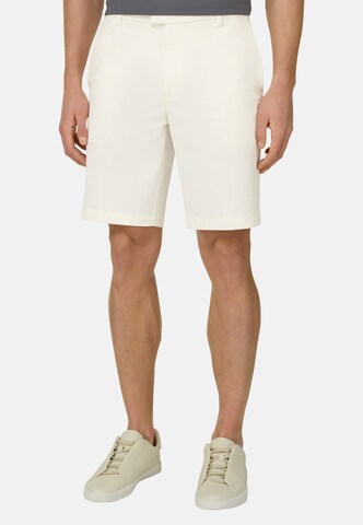 Boggi Milano Slimfit Chino in Wit: voorkant