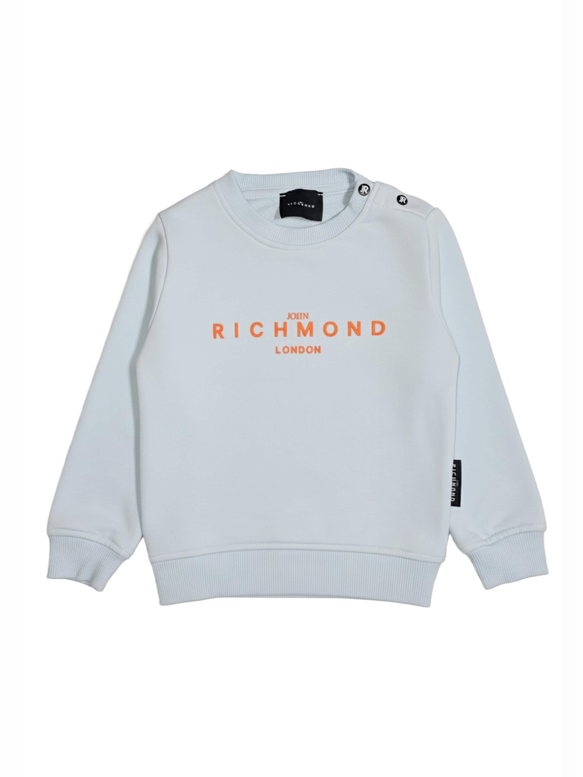John Richmond Sweatshirt 'Felpa girocollo celeste per neonato' in Blauw: voorkant