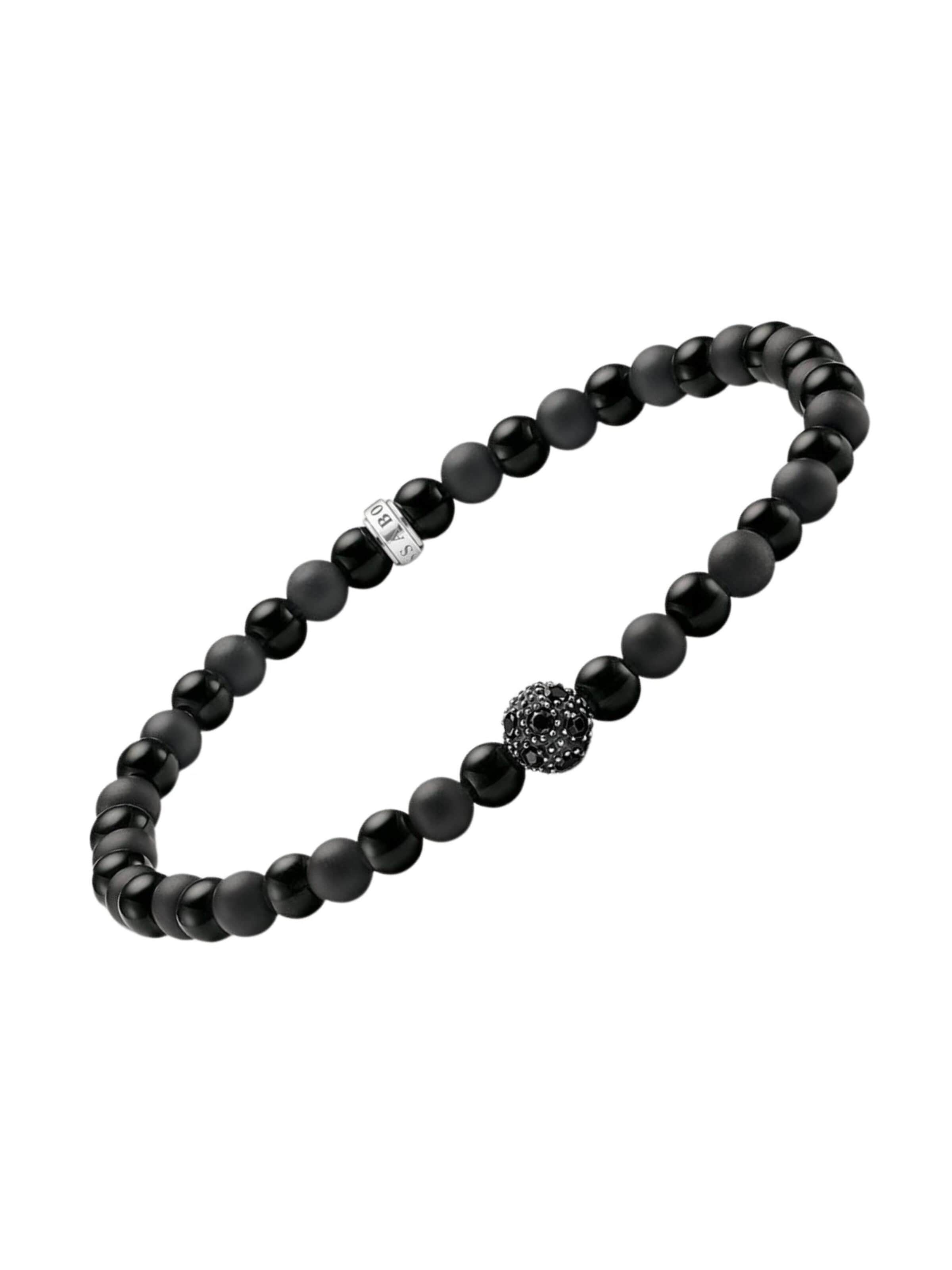 Bracelet Thomas Sabo en noir : devant
