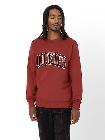 DICKIES Sweatshirt 'AITKIN' i rød: forside