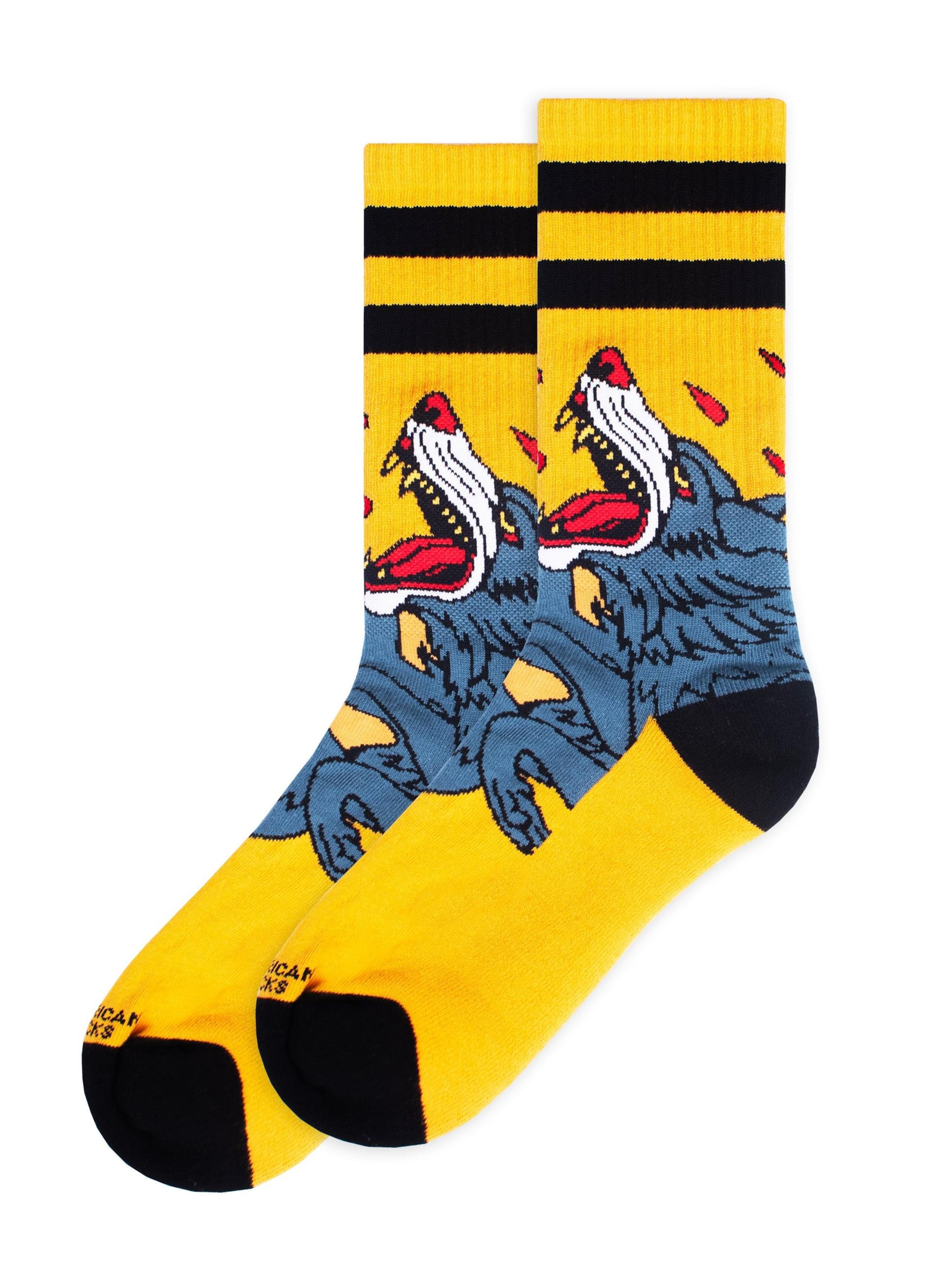 American Socks Calcetines 'Wolfpack - Mid High' en amarillo, Vista del producto