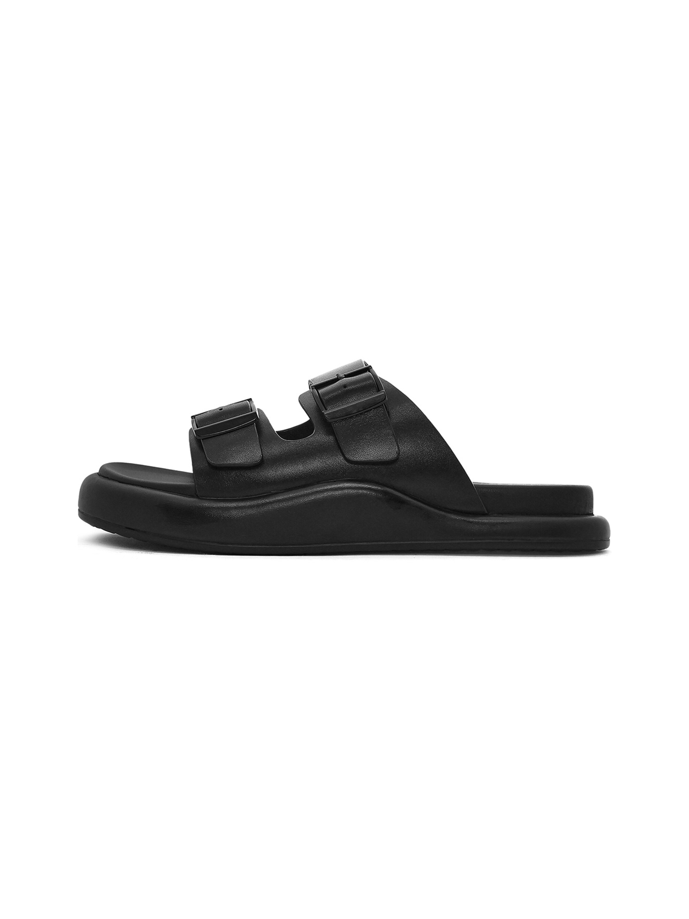 Derimod - Zapatos abiertos en negro: frente