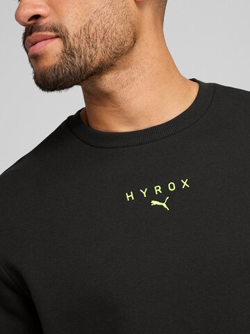 PUMASportska sweater majica 'PUMA x HYROX' - crna boja