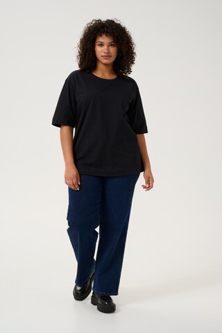 T-shirt 'Mina' KAFFE CURVE en noir