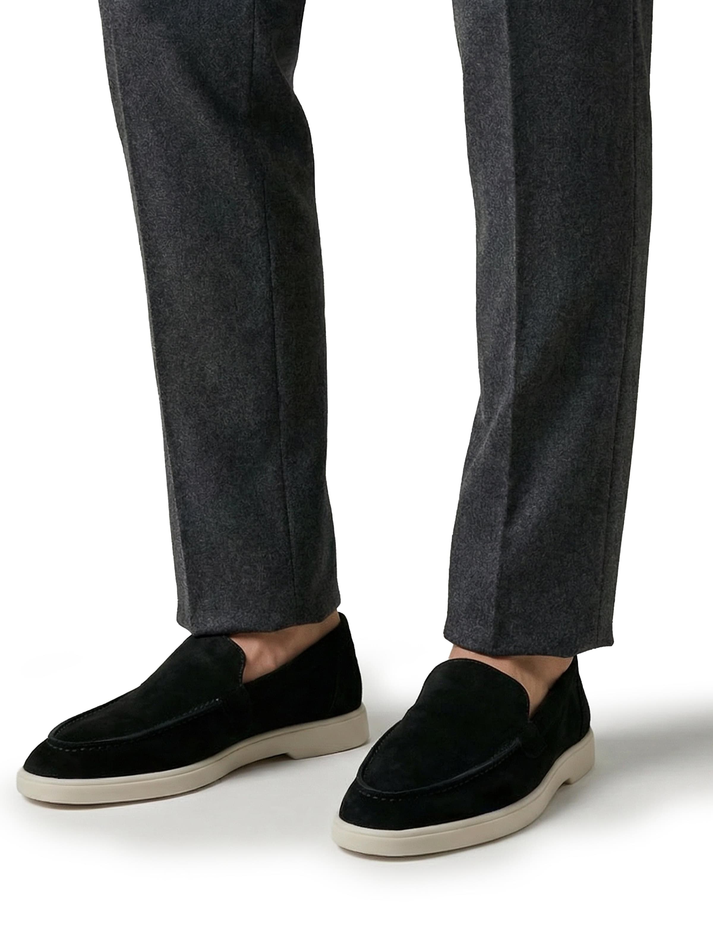 Chaussure basse 'Adore Classic Loafer' Dutch'D en noir