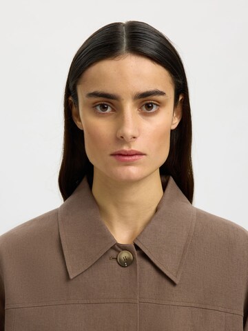 SELECTED Between-season jacket in Brown