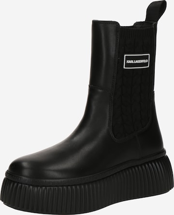 Karl Lagerfeld Chelsea-bootsi värissä musta: etupuoli