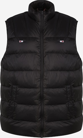 Tommy Jeans Plus Bodywarmer in Zwart: voorkant