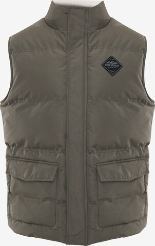 Gilet 'Track' Threadbare en vert : devant