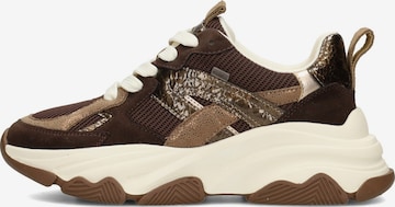 POSH by Poelman Sneakers laag in Bruin: voorkant