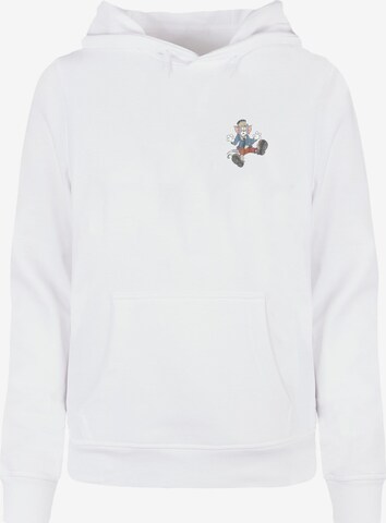 ABSOLUTE CULT Sweatshirt 'Tom and Jerry - Frankenstein Tom' in Wit: voorkant