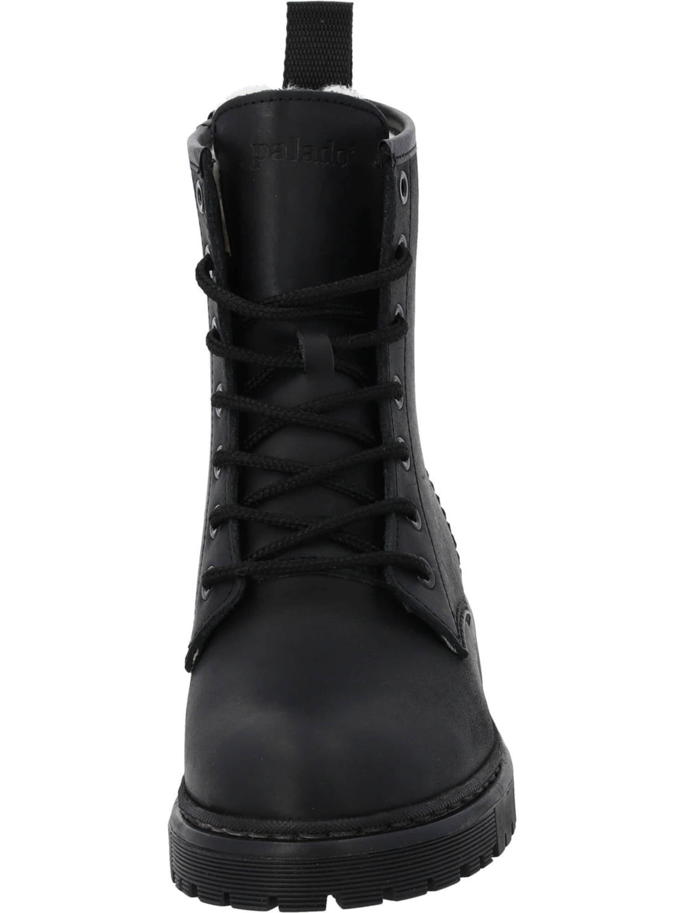 Palado Μποτάκι με κορδόνια 'Montecristo' σε μαύρο