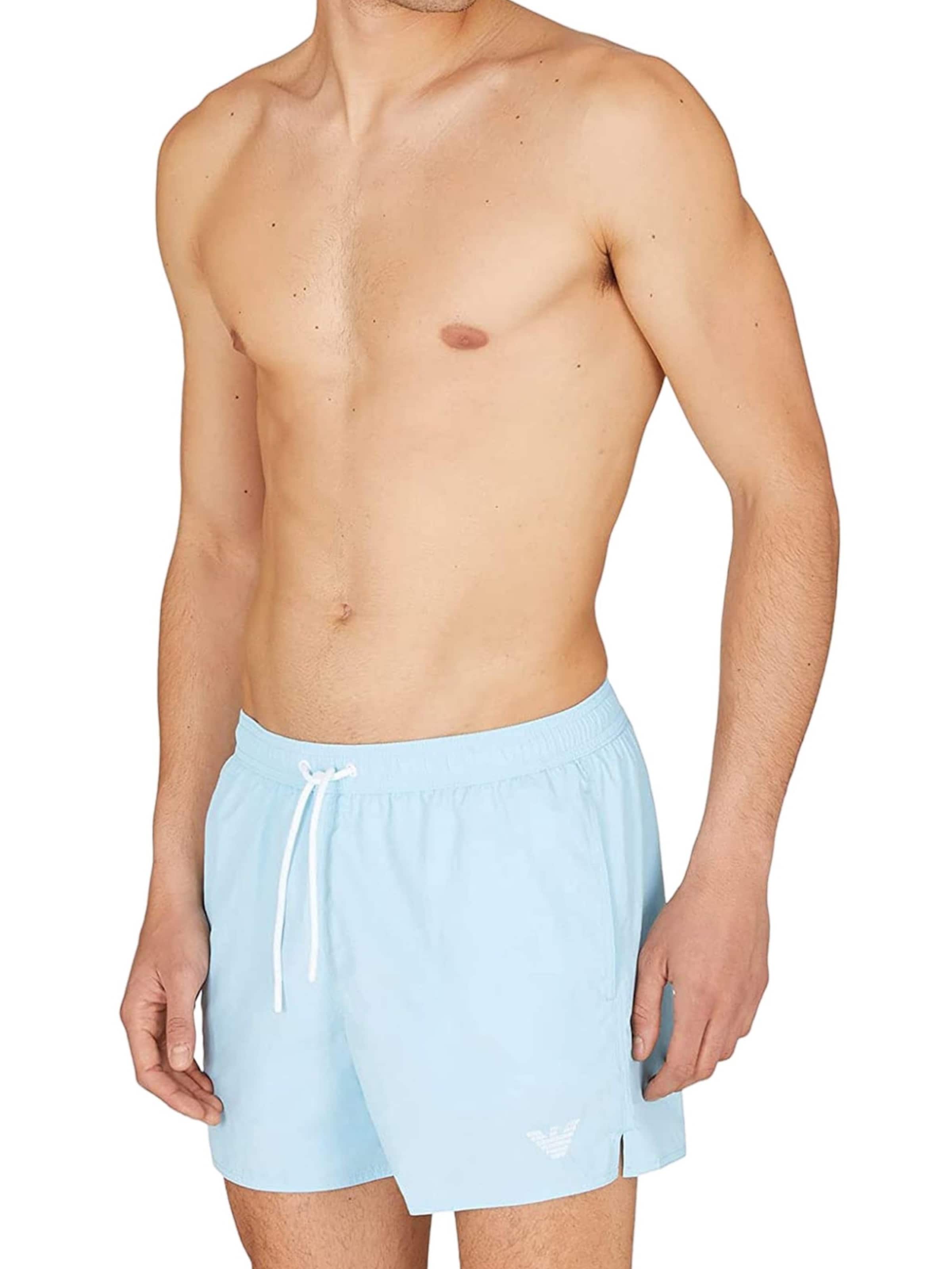 Emporio Armani Zwemshorts in Blauw: voorkant