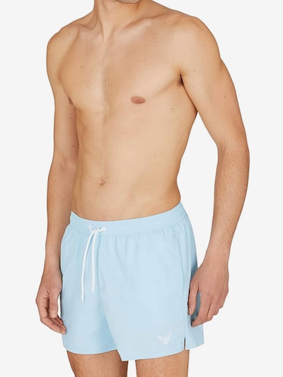 Emporio Armani Calções de banho em azul claro, Vista do artigo