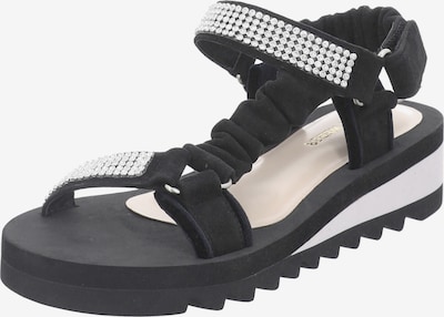 GERRY WEBER SHOES Sandale 'Geli 01' in schwarz / silber, Produktansicht