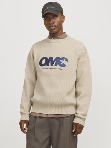JACK & JONES Sweater in Grey: front