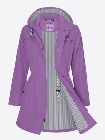 ATLASLAVA Outdoor Coat 'ATLASLAVA Damen Regenjacke Lang' in Purple: front