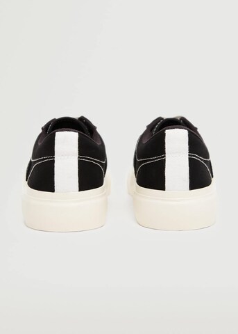 MANGO Sneakers 'Cali' in Black