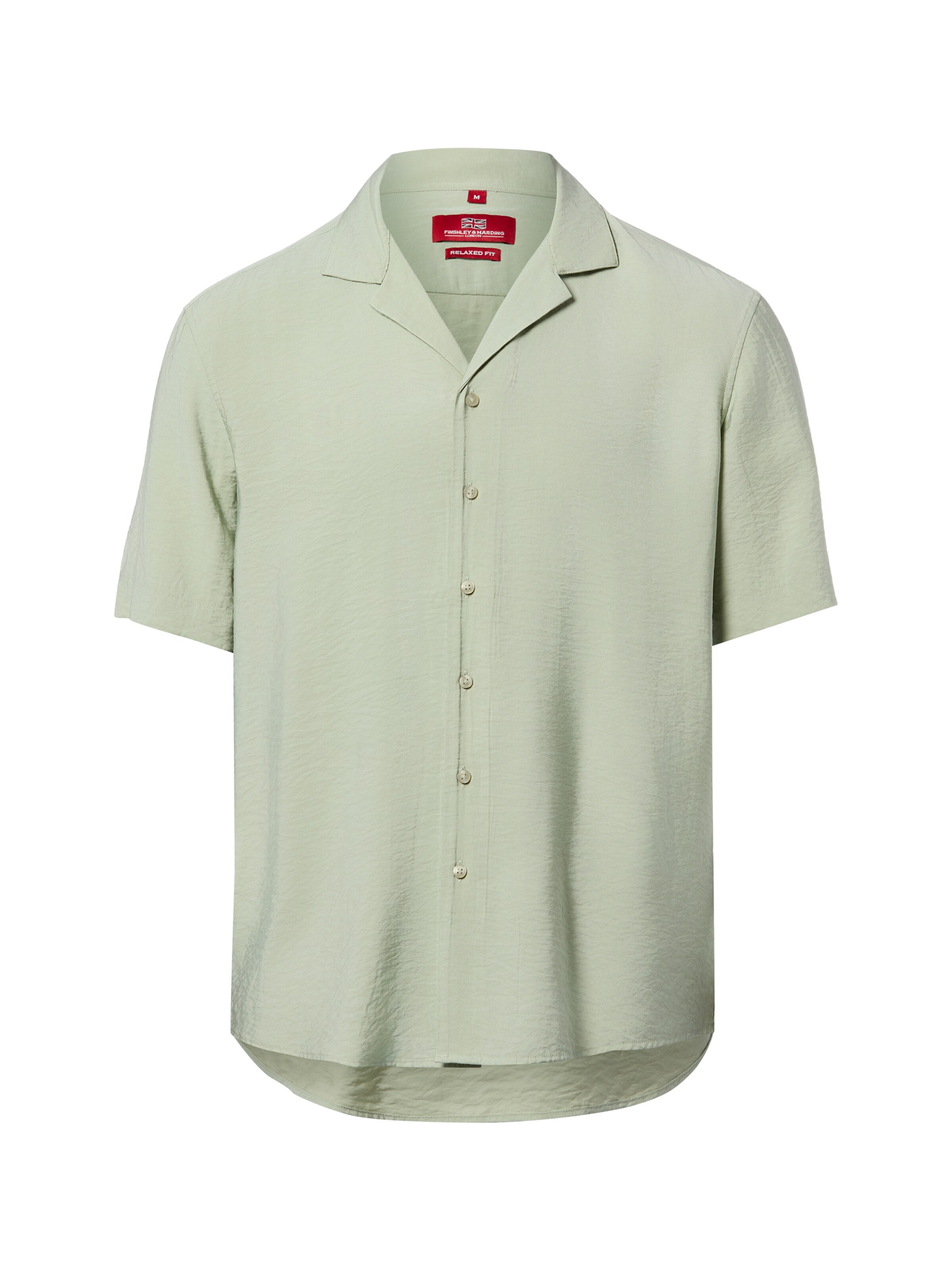 Fit confort Chemise Finshley & Harding London en vert : devant