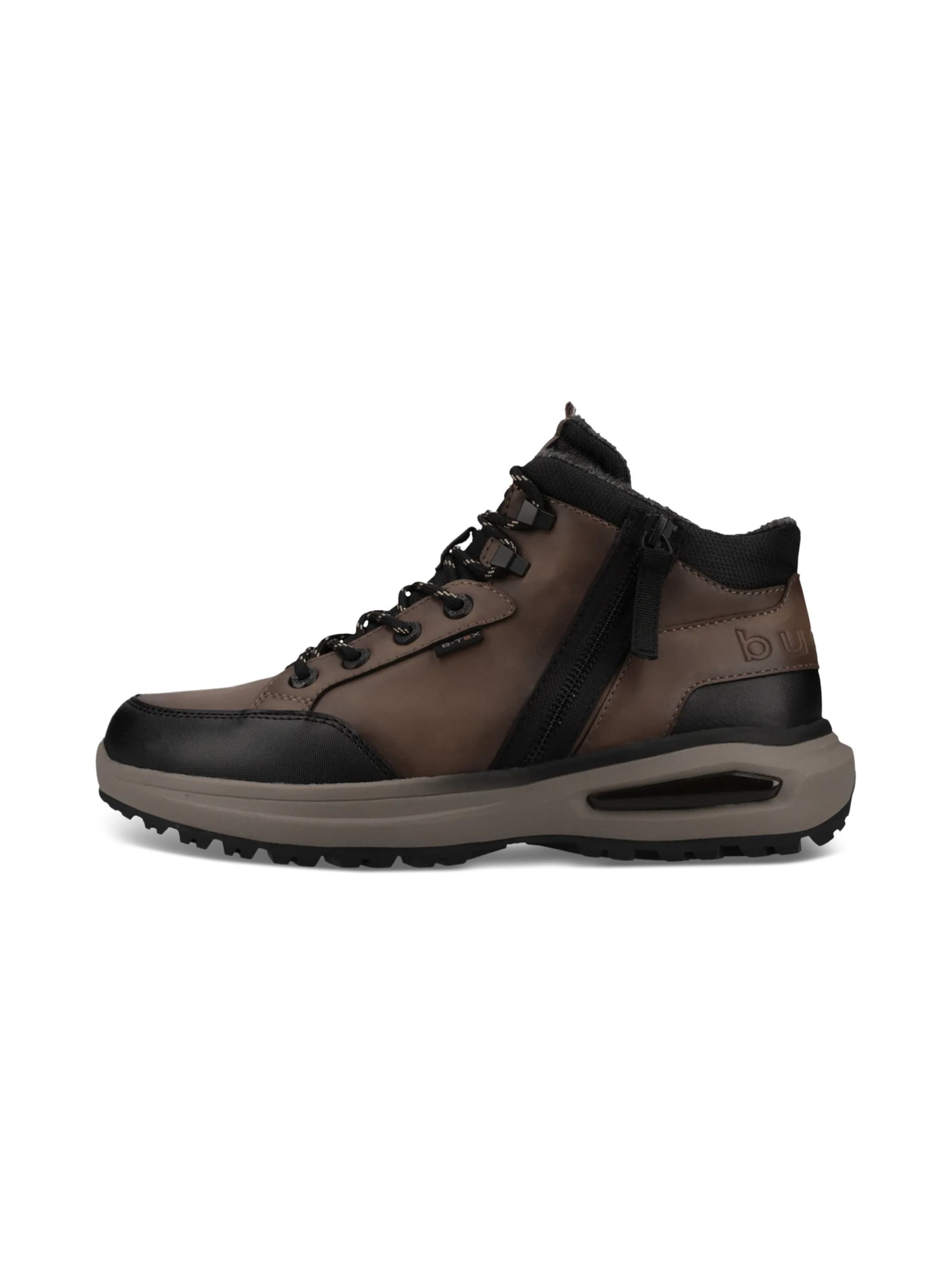 Boots stringati di bugatti in marrone
