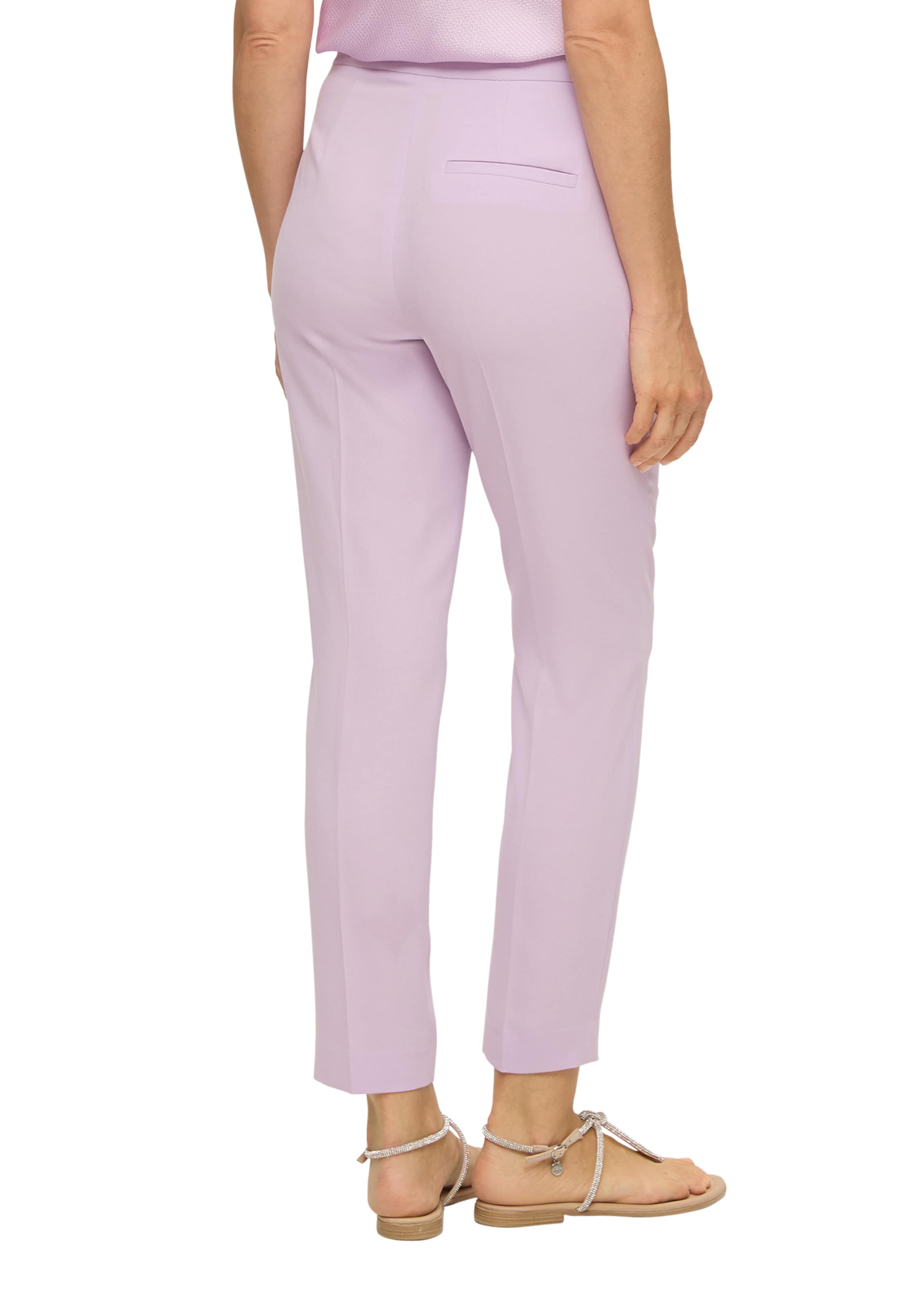 s.Oliver BLACK LABEL Zúžený strih Nohavice s pukmi - Fialová