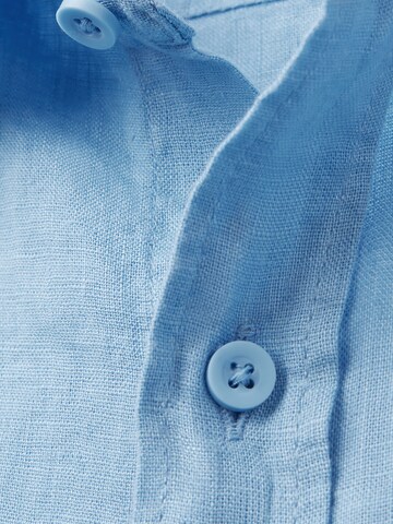 IUMAN Intimissimi Regular fit Button Up Shirt in Blue