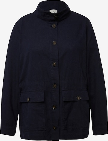 Ulla Popken Between-Season Jacket in Blue: front