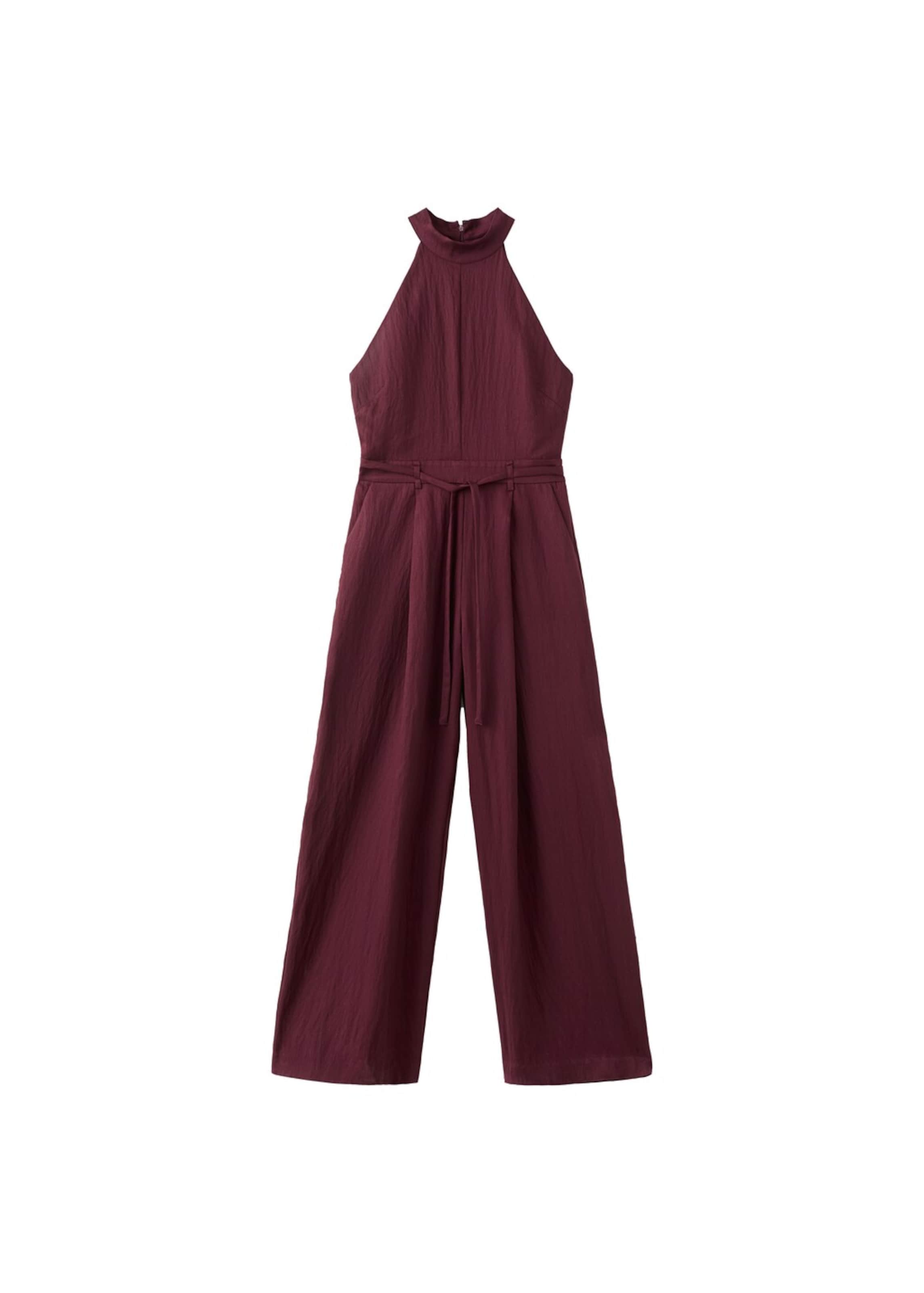 MANGO Jumpsuit in weinrot, Produktansicht