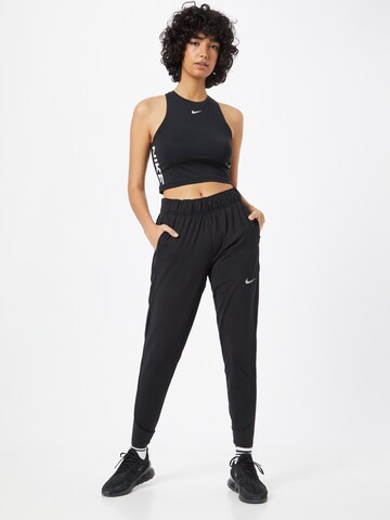 NIKE Tapered Workout Pants in Black