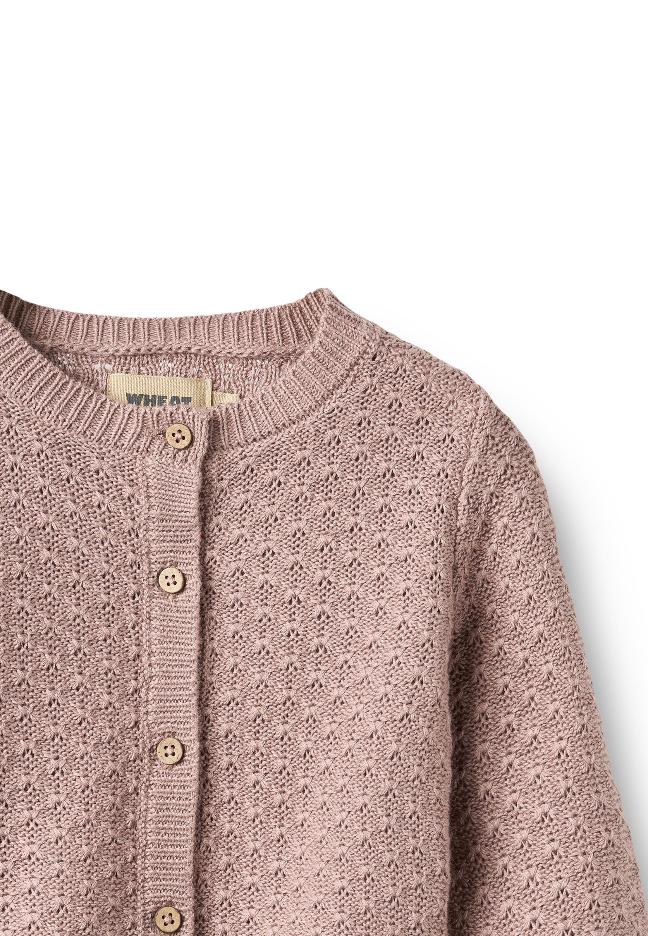 WHEAT Gebreid vest 'Magnella' in Roze