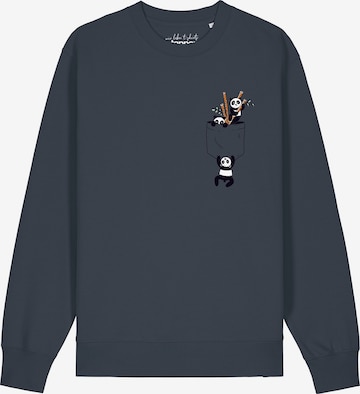 Watapparel Sweatshirt ' Pocket Pandas ' in Grijs: voorkant