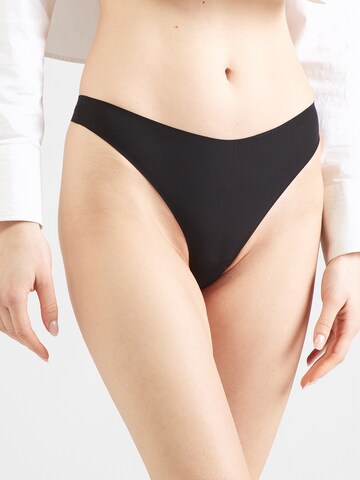 Calvin Klein Underwear String in Black: front