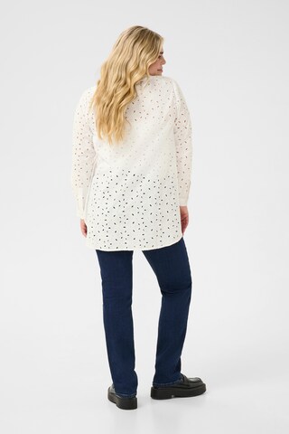 KAFFE CURVE Bluse 'Salina' i hvid