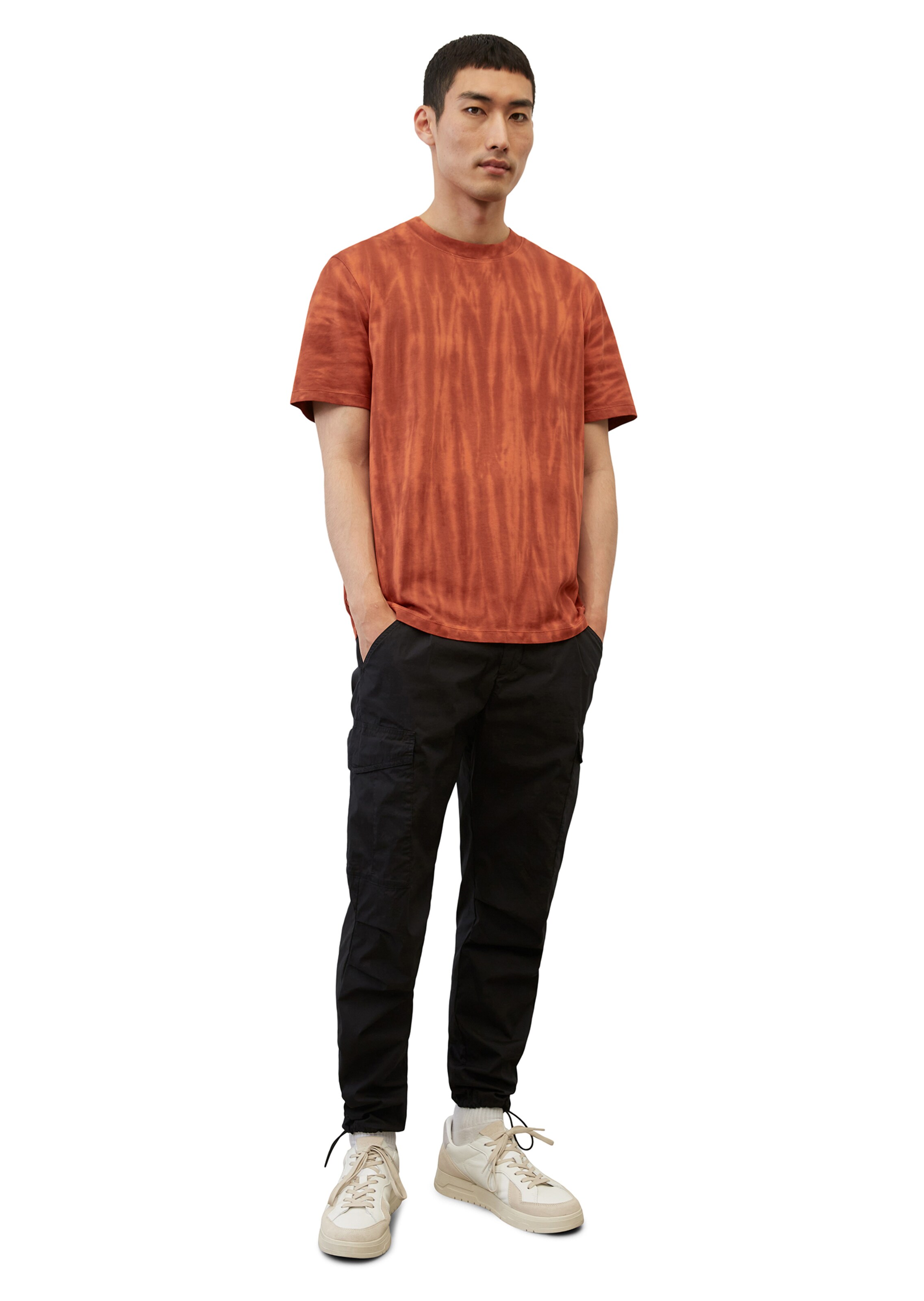 Männer Shirts Marc O'Polo Shirt in Hummer, Dunkelorange - JL41036 Männer Shirts Marc O'Polo Shirt in Hummer, Dunkelorange - JL41036