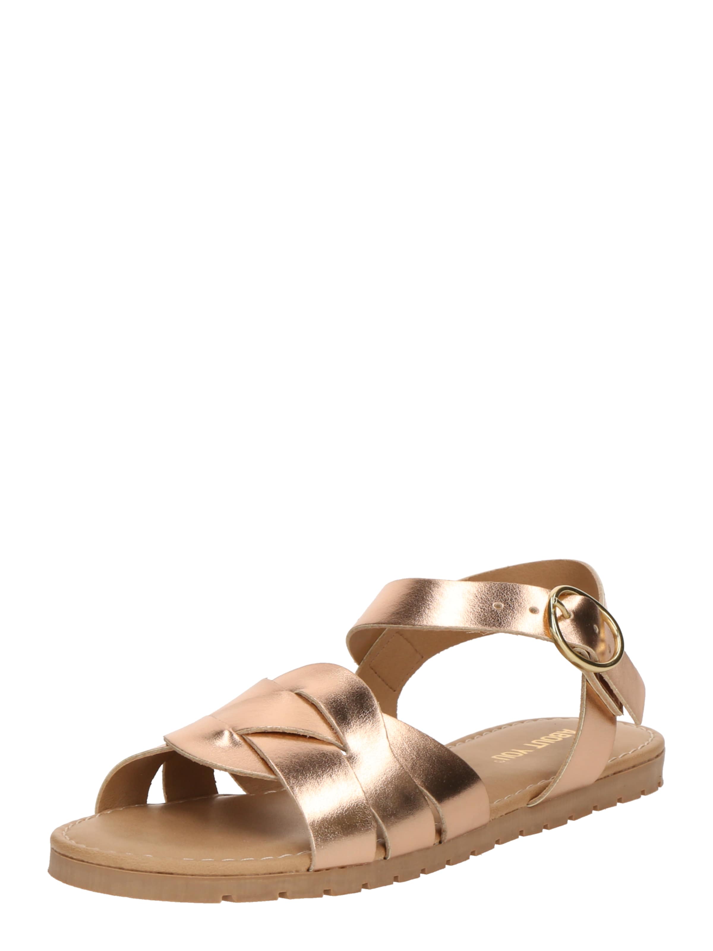 Sandale 'Grace' de la ABOUT YOU pe auriu: față