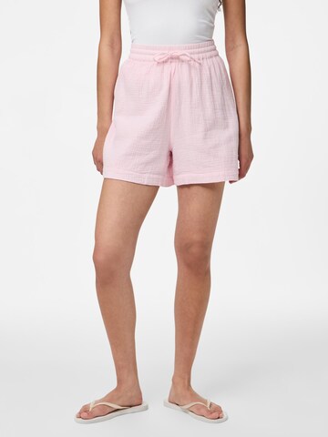 PIECES Loosefit Bukser 'PCSastina' i pink: forside