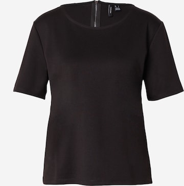 T-shirt 'ABBY' VERO MODA en noir : devant