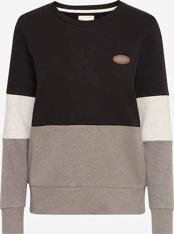 Sweat-shirt 'Trine' Oxmo en noir : devant