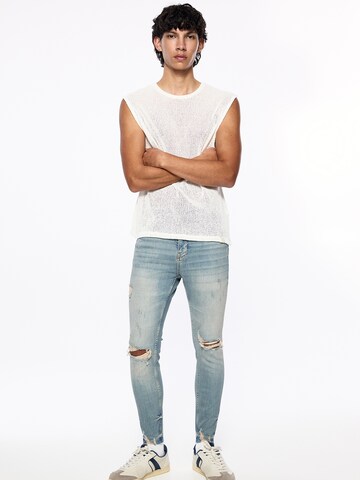 Pull&BearSkinny Traperice - plava boja