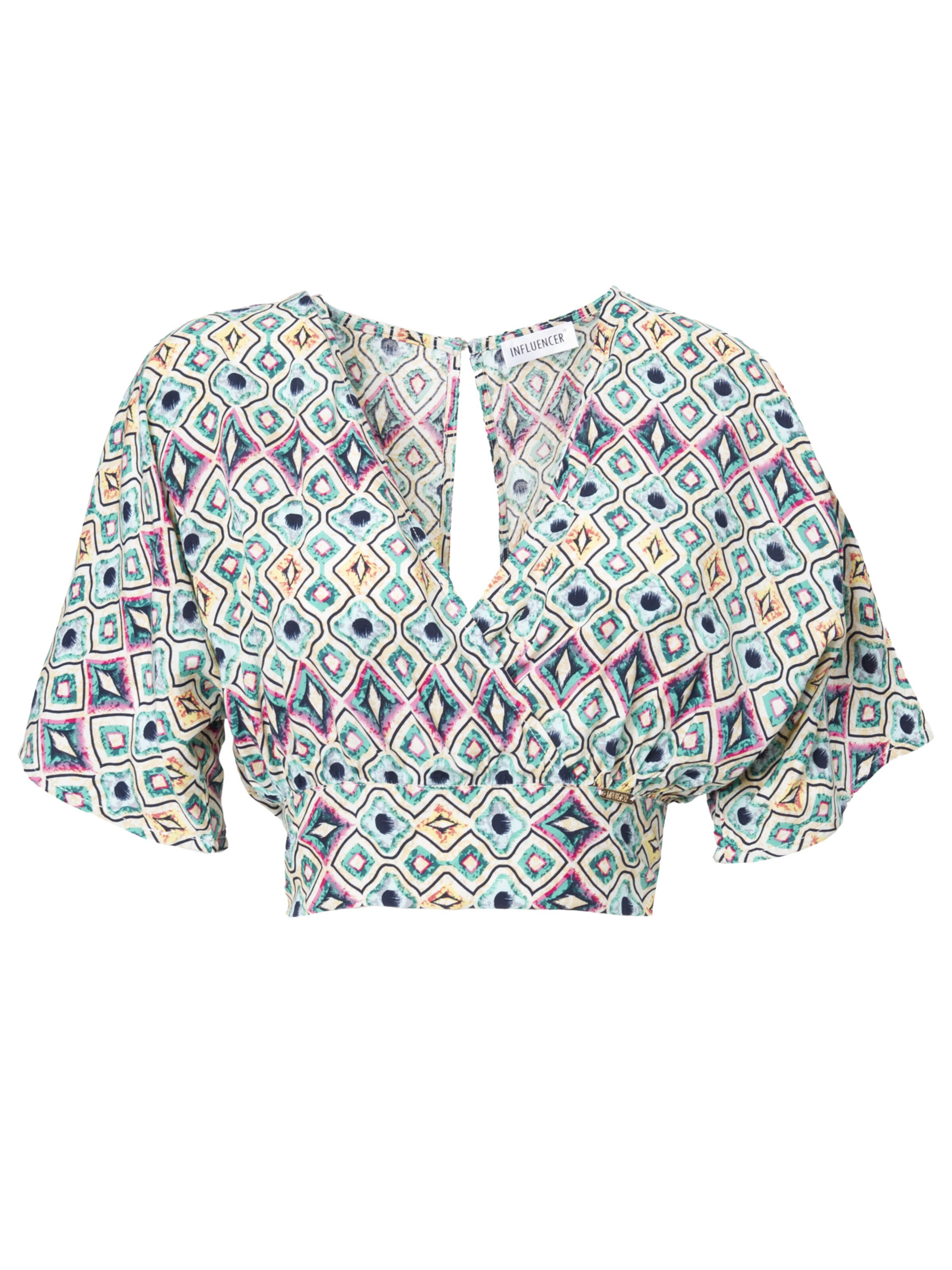 Influencer Блуза в пъстро: отпред