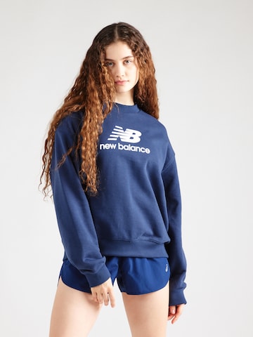 new balance Sweatshirt 'Essentials' in Blue: front