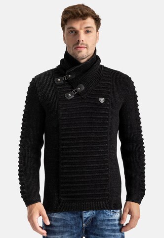 CIPO & BAXX Pullover in Schwarz