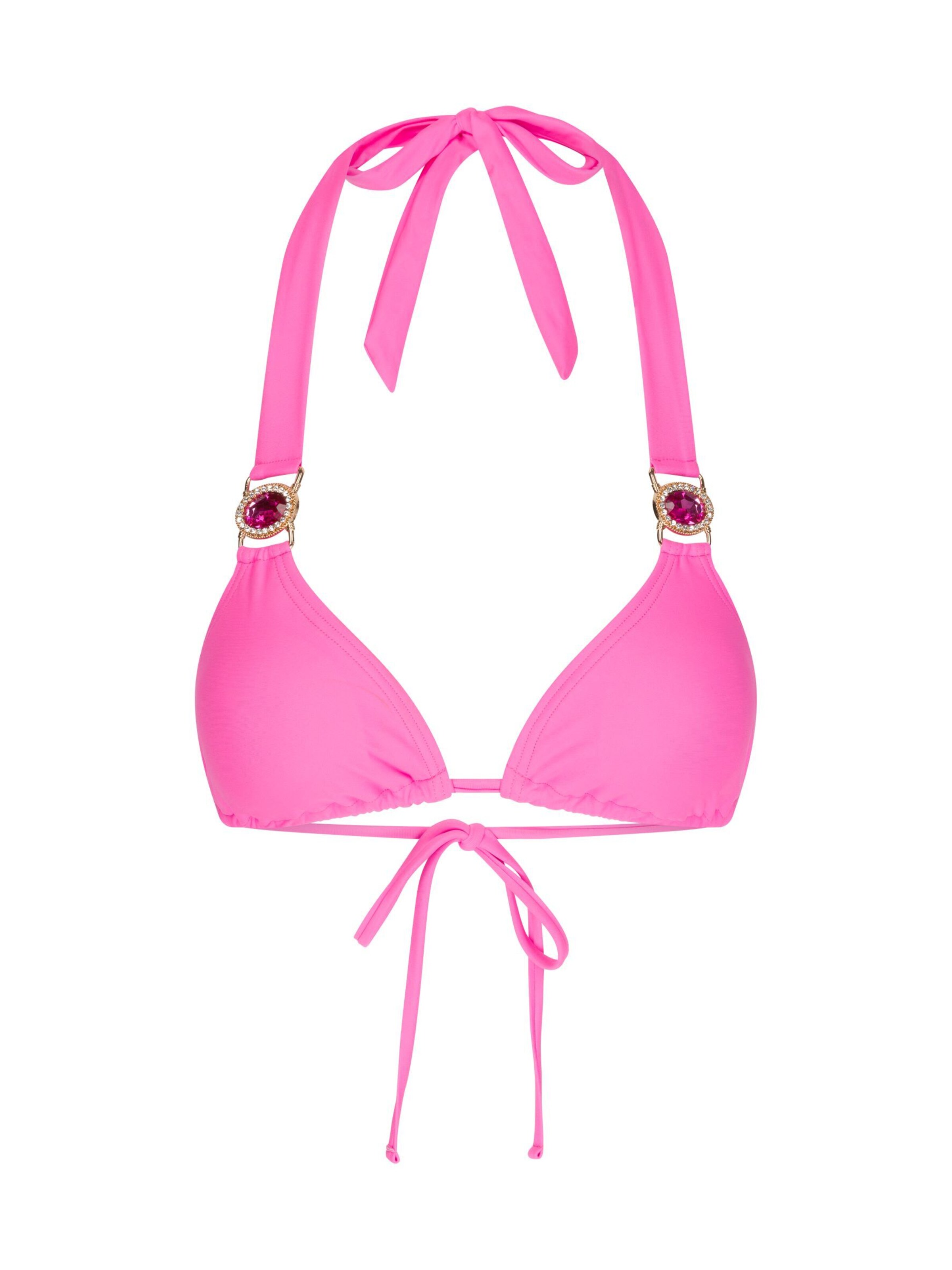 Moda Minx Bikini top 'Amour' in Pink: front