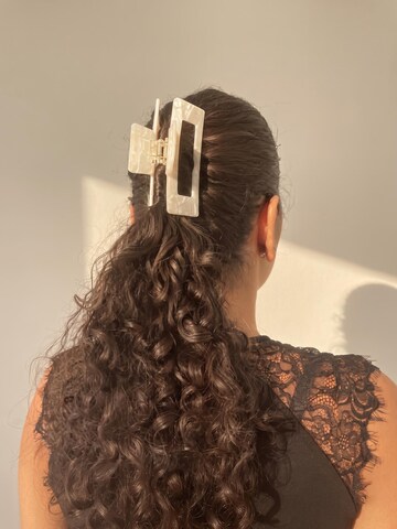 YOSMO Haarschmuck 'YOSMO Extra Large Claw Hair Clip'‌‌ in Weiß: Vorderseite