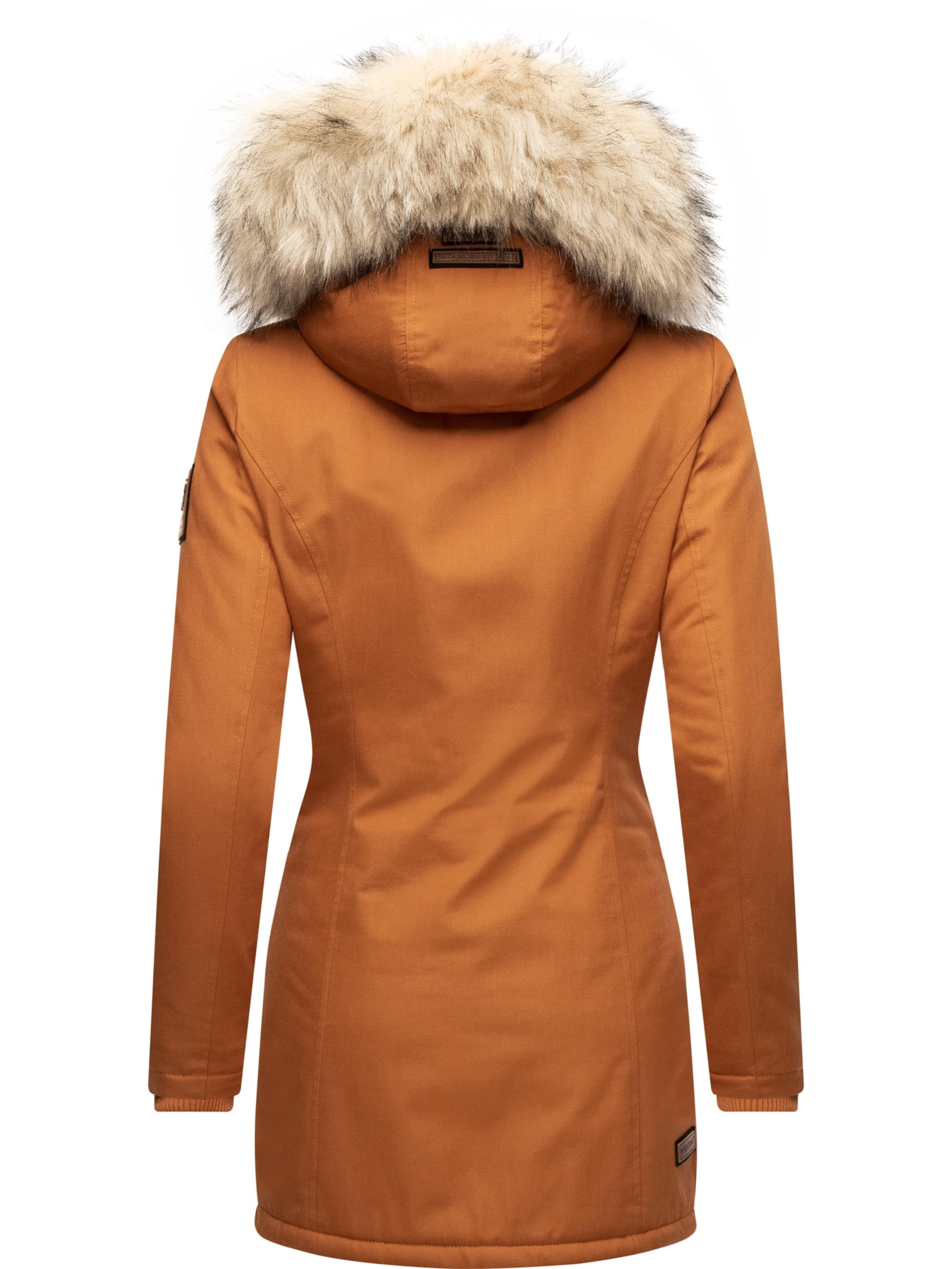 NAVAHOO Zimný kabát 'Cristal' - Hnedá