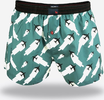 UNABUX Boxer shorts ' Prints ' in Green: front