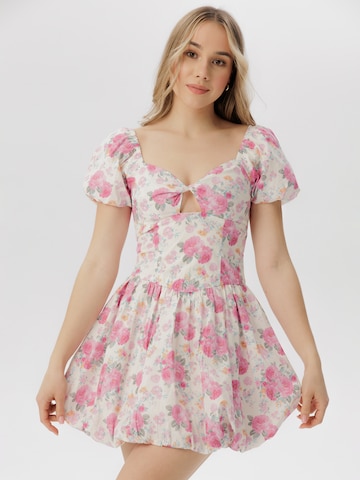 Robe Laurella en blanc : devant