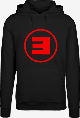 F4NT4STIC Sweatshirt 'Eminem Circle E Rap Hip Hop Music' in Black: front